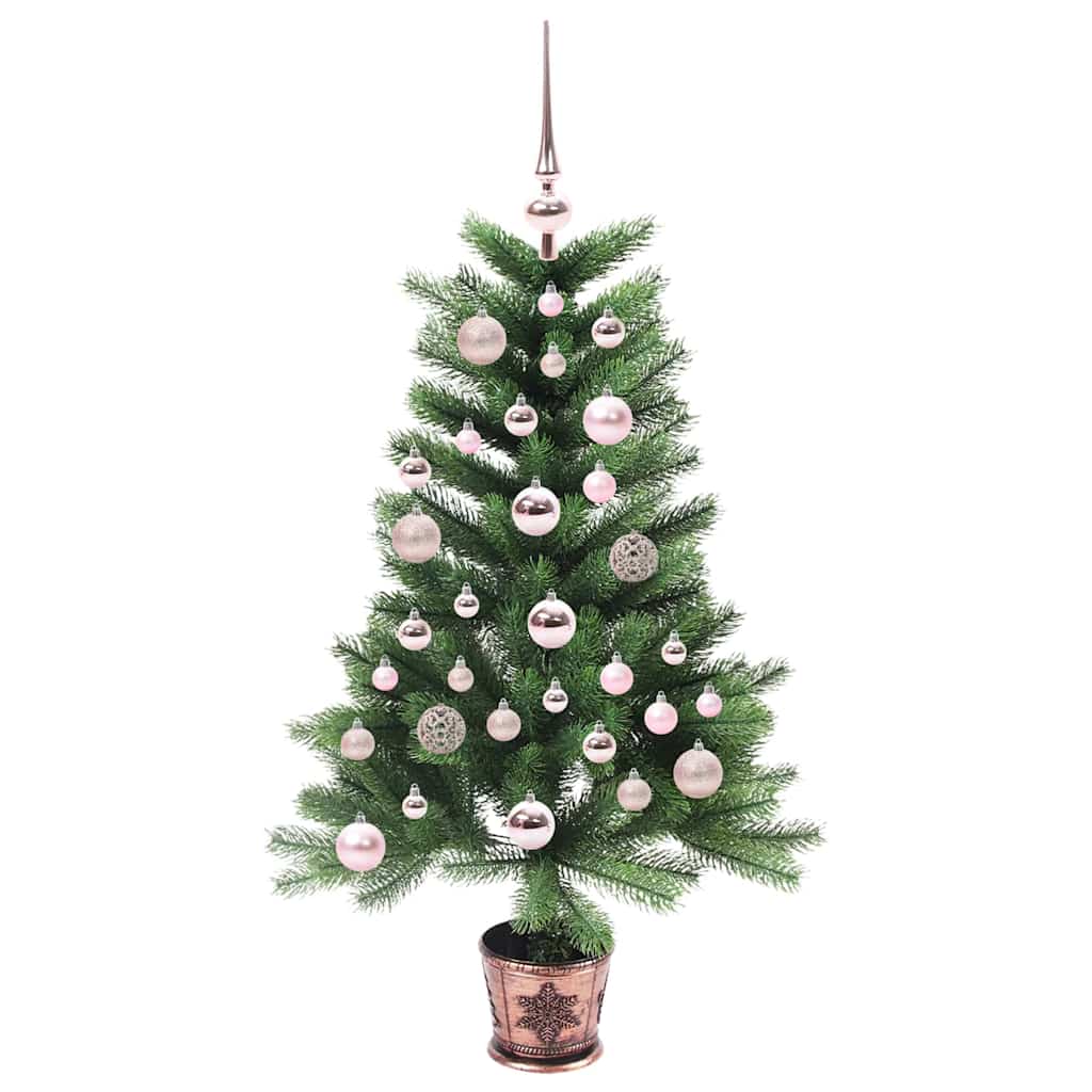 Albero di Natale con 150 LED con supporto Verde 90 cm PE | homemem39