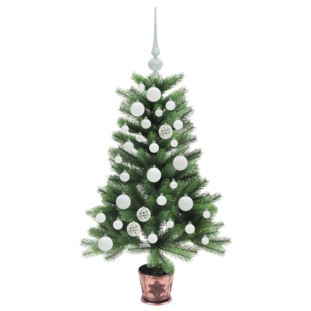 Albero di Natale con 150 LED con supporto Verde 90 cm PE | homemem39