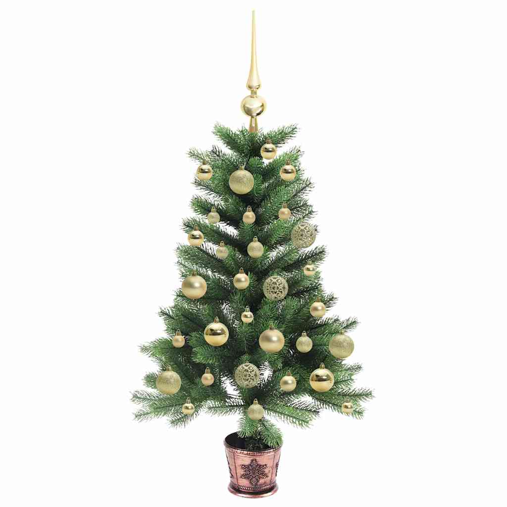 Albero di Natale con 150 LED con supporto Verde 90 cm PE | homemem39