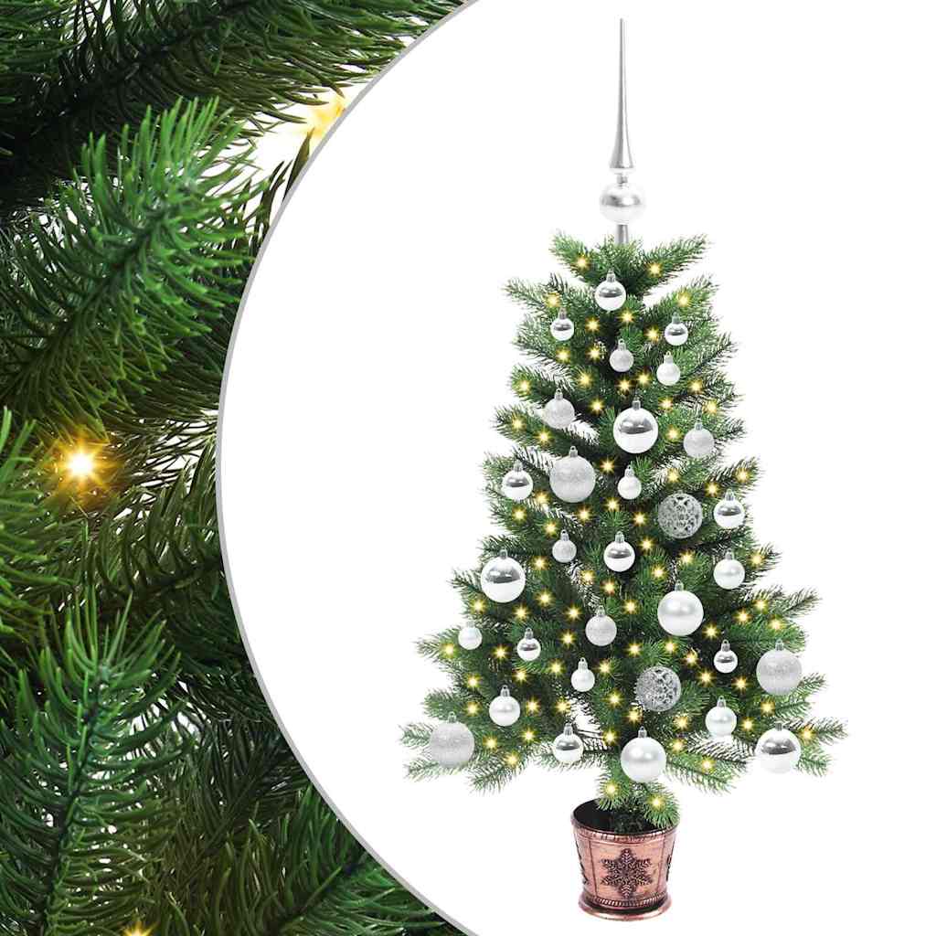 Albero di Natale con 150 LED con supporto Verde 90 cm PE | homemem39