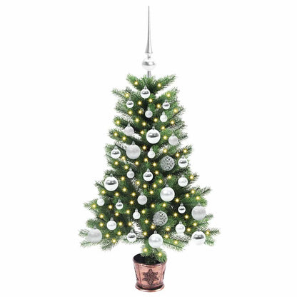 Albero di Natale con 150 LED con supporto Verde 90 cm PE | homemem39