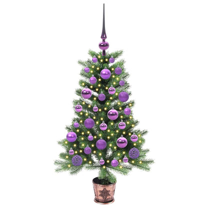 Albero di Natale con 150 LED con supporto Verde 90 cm PE | homemem39