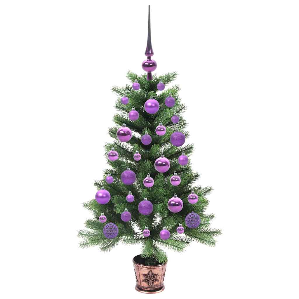 Albero di Natale con 150 LED con supporto Verde 90 cm PE | homemem39