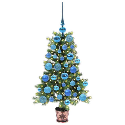 Albero di Natale con 150 LED con supporto Verde 90 cm PE | homemem39