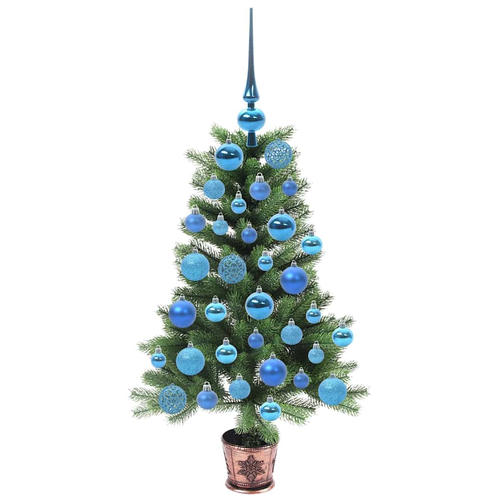 Albero di Natale con 150 LED con supporto Verde 90 cm PE | homemem39