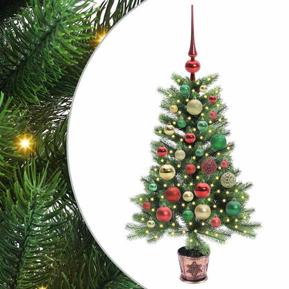 Albero di Natale con 150 LED con supporto Verde 90 cm PE | homemem39