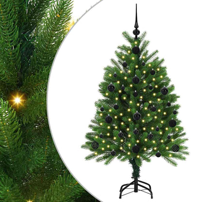 Albero di Natale con 150 LED con supporto Verde 120 cm PE
