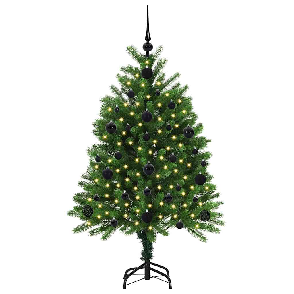 Albero di Natale con 150 LED con supporto Verde 120 cm PE