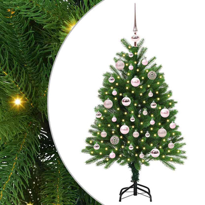 Albero di Natale con 150 LED con supporto Verde 120 cm PE