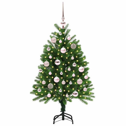 Albero di Natale con 150 LED con supporto Verde 120 cm PE