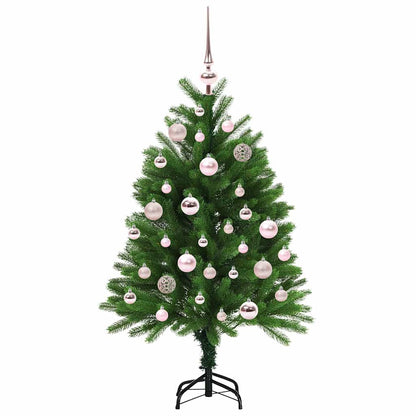 Albero di Natale con 150 LED con supporto Verde 120 cm PE