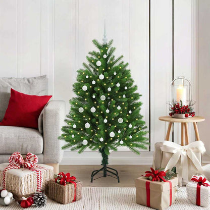 Albero di Natale con 150 LED con supporto Verde 120 cm PE