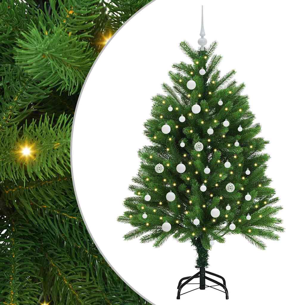 Albero di Natale con 150 LED con supporto Verde 120 cm PE