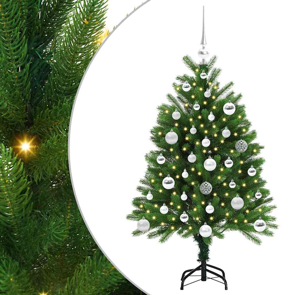 Albero di Natale con 150 LED con supporto Verde 120 cm PE | homemem39
