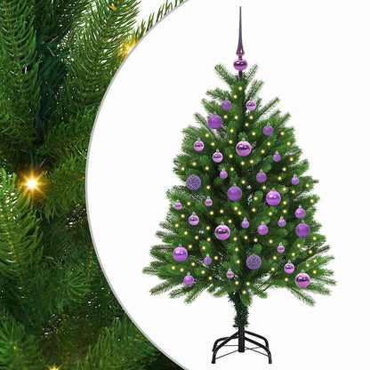 Albero di Natale con 150 LED con supporto Verde 120 cm PE
