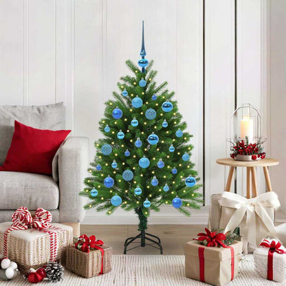 Albero di Natale con 150 LED con supporto Verde 120 cm PE | homemem39