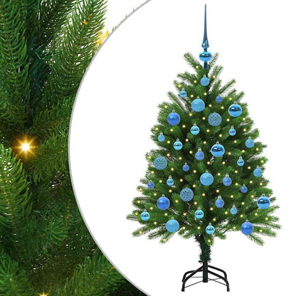 Albero di Natale con 150 LED con supporto Verde 120 cm PE | homemem39