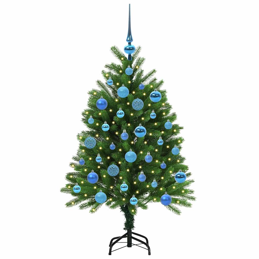 Albero di Natale con 150 LED con supporto Verde 120 cm PE | homemem39