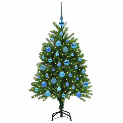 Albero di Natale con 150 LED con supporto Verde 120 cm PE | homemem39