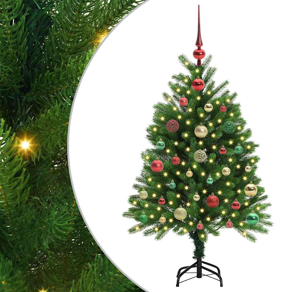 Albero di Natale con 150 LED con supporto Verde 120 cm PE | homemem39