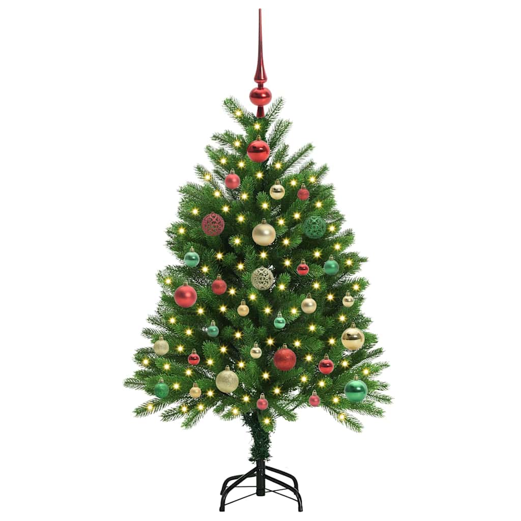 Albero di Natale con 150 LED con supporto Verde 120 cm PE | homemem39