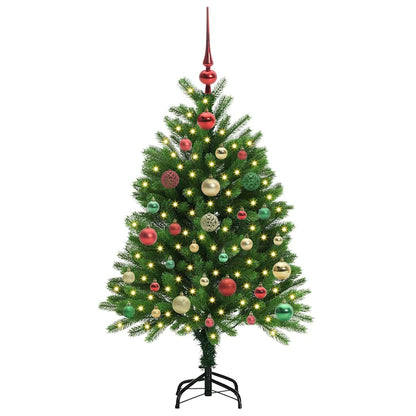 Albero di Natale con 150 LED con supporto Verde 120 cm PE | homemem39