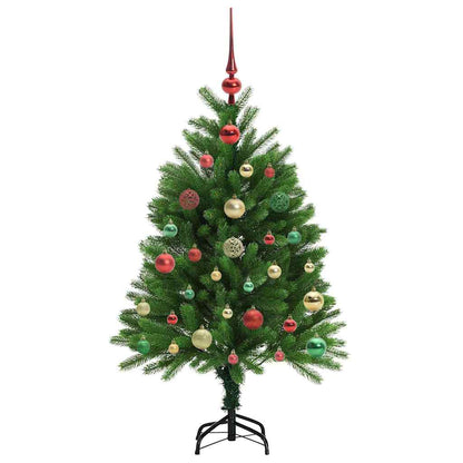 Albero di Natale con 150 LED con supporto Verde 120 cm PE | homemem39