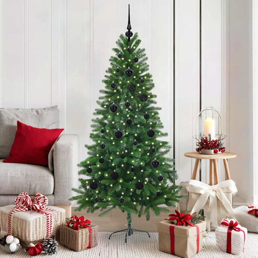 Albero di Natale con 150 LED con supporto Verde 150 cm PE