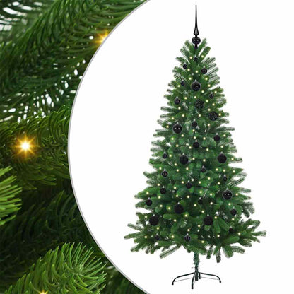 Albero di Natale con 150 LED con supporto Verde 150 cm PE
