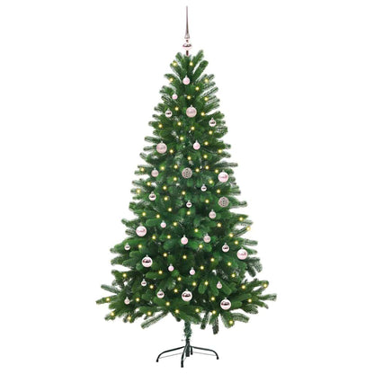 Albero di Natale con 150 LED con supporto Verde 150 cm PE