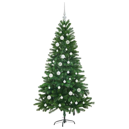 Albero di Natale con 150 LED con supporto Verde 150 cm PE