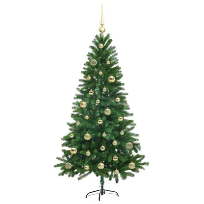 Albero di Natale con 150 LED con supporto Verde 150 cm PE