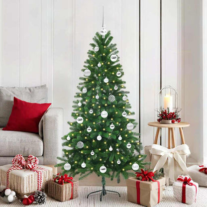 Albero di Natale con 150 LED con supporto Verde 150 cm PE | homemem39
