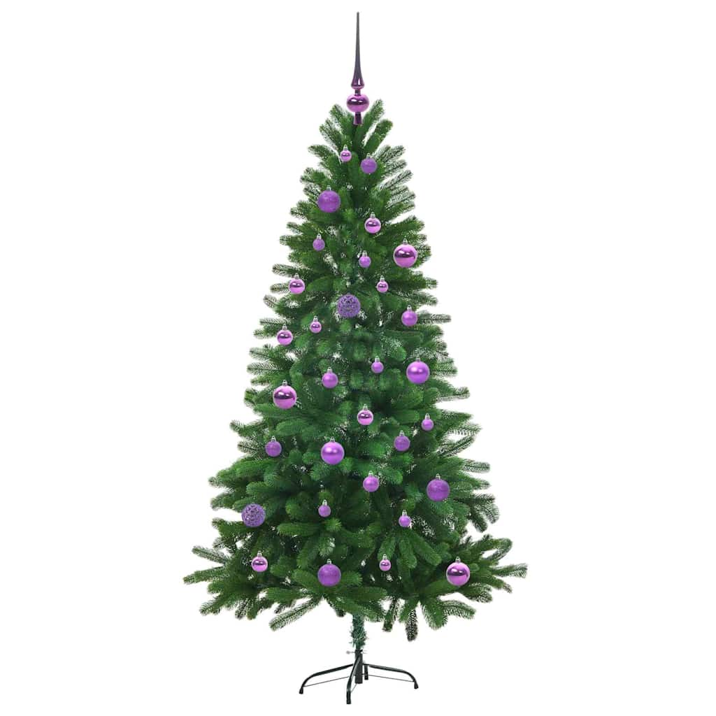 Albero di Natale con 150 LED con supporto Verde 150 cm PE