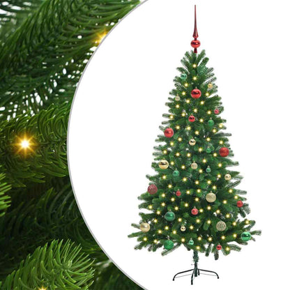 Albero di Natale con 150 LED con supporto Verde 150 cm PE | homemem39
