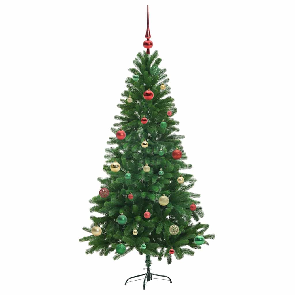 Albero di Natale con 150 LED con supporto Verde 150 cm PE | homemem39