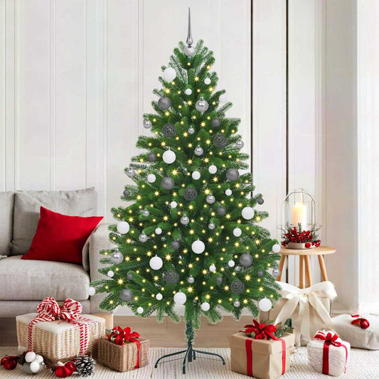 Albero di Natale con 300 LED con supporto Verde 180 cm PE | homemem39