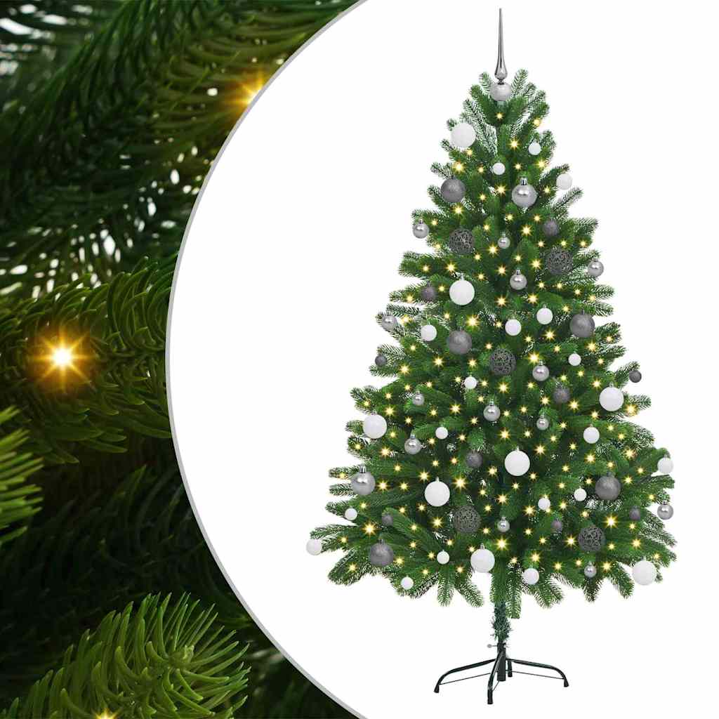 Albero di Natale con 300 LED con supporto Verde 180 cm PE | homemem39