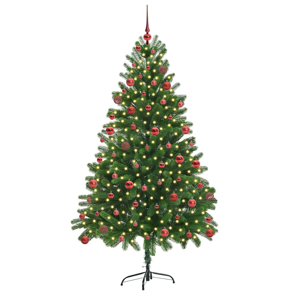 Albero di Natale con 300 LED con supporto Verde 180 cm PE