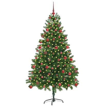 Albero di Natale con 300 LED con supporto Verde 180 cm PE