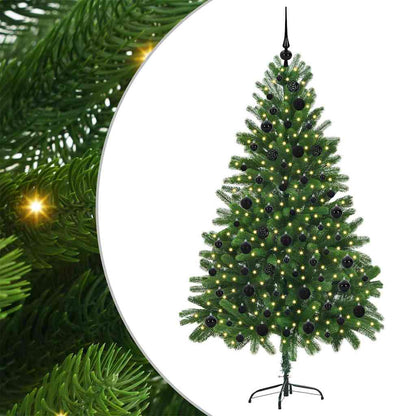 Albero di Natale con 300 LED con supporto Verde 180 cm PE