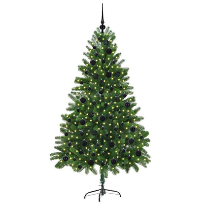 Albero di Natale con 300 LED con supporto Verde 180 cm PE