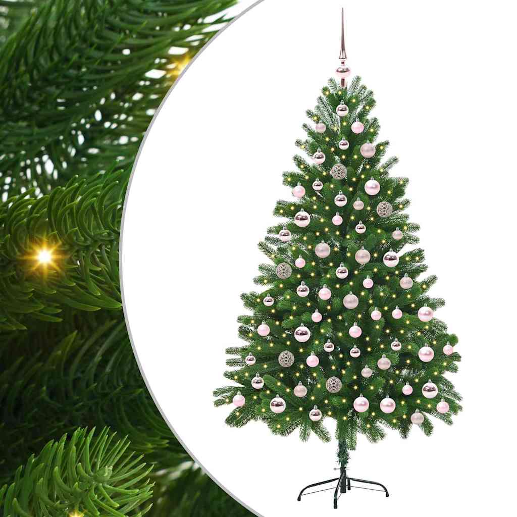 Albero di Natale con 300 LED con supporto Verde 180 cm PE