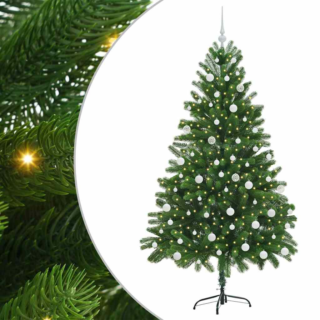 Albero di Natale con 300 LED con supporto Verde 180 cm PE | homemem39