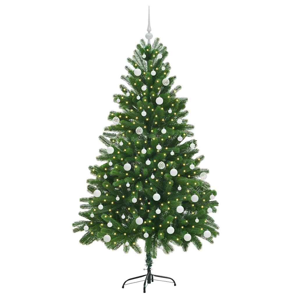 Albero di Natale con 300 LED con supporto Verde 180 cm PE | homemem39