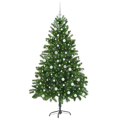 Albero di Natale con 300 LED con supporto Verde 180 cm PE | homemem39