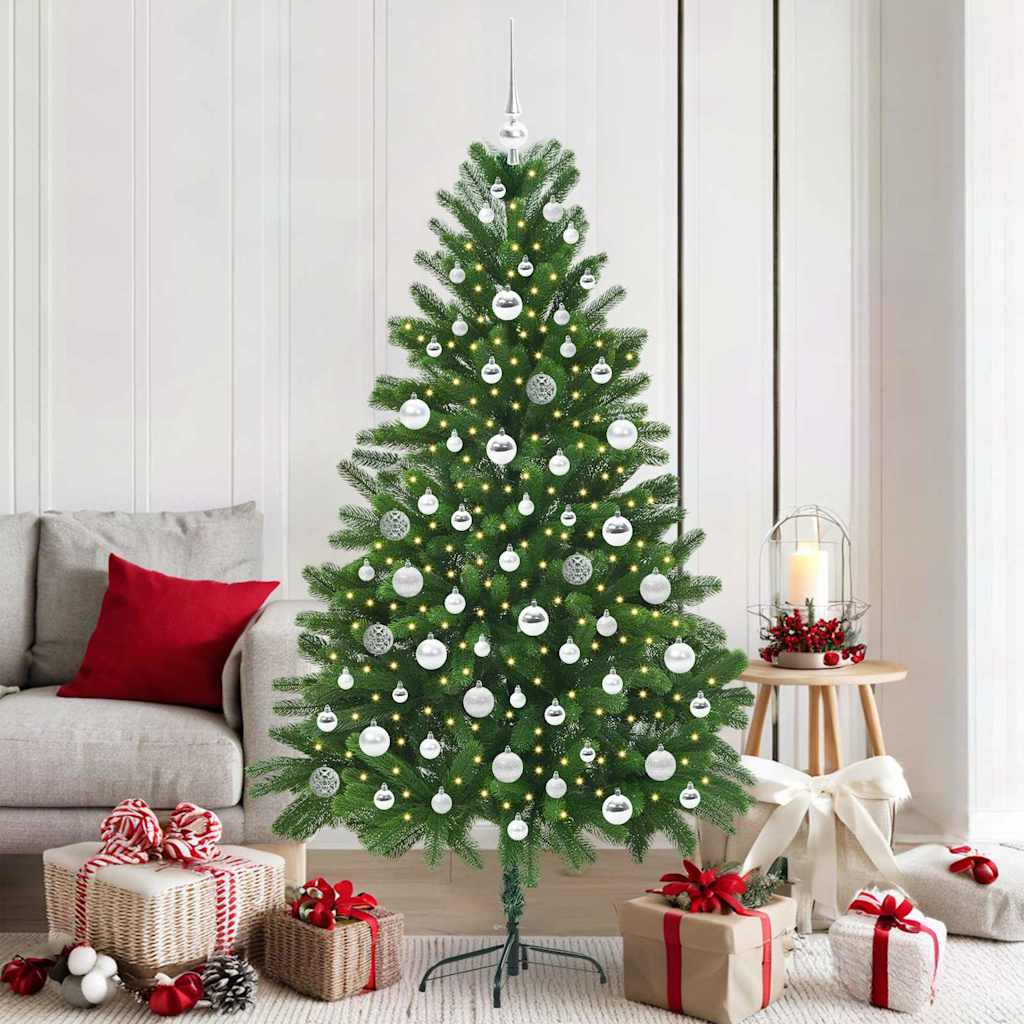 Albero di Natale con 300 LED con supporto Verde 180 cm PE | homemem39