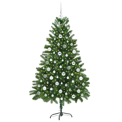 Albero di Natale con 300 LED con supporto Verde 180 cm PE | homemem39