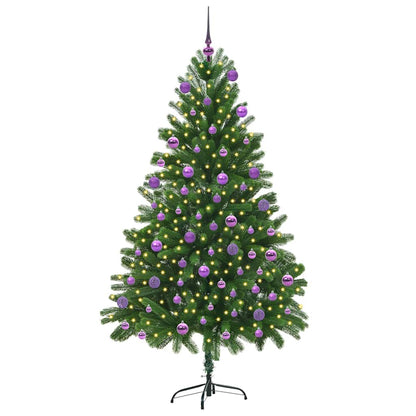 Albero di Natale con 300 LED con supporto Verde 180 cm PE