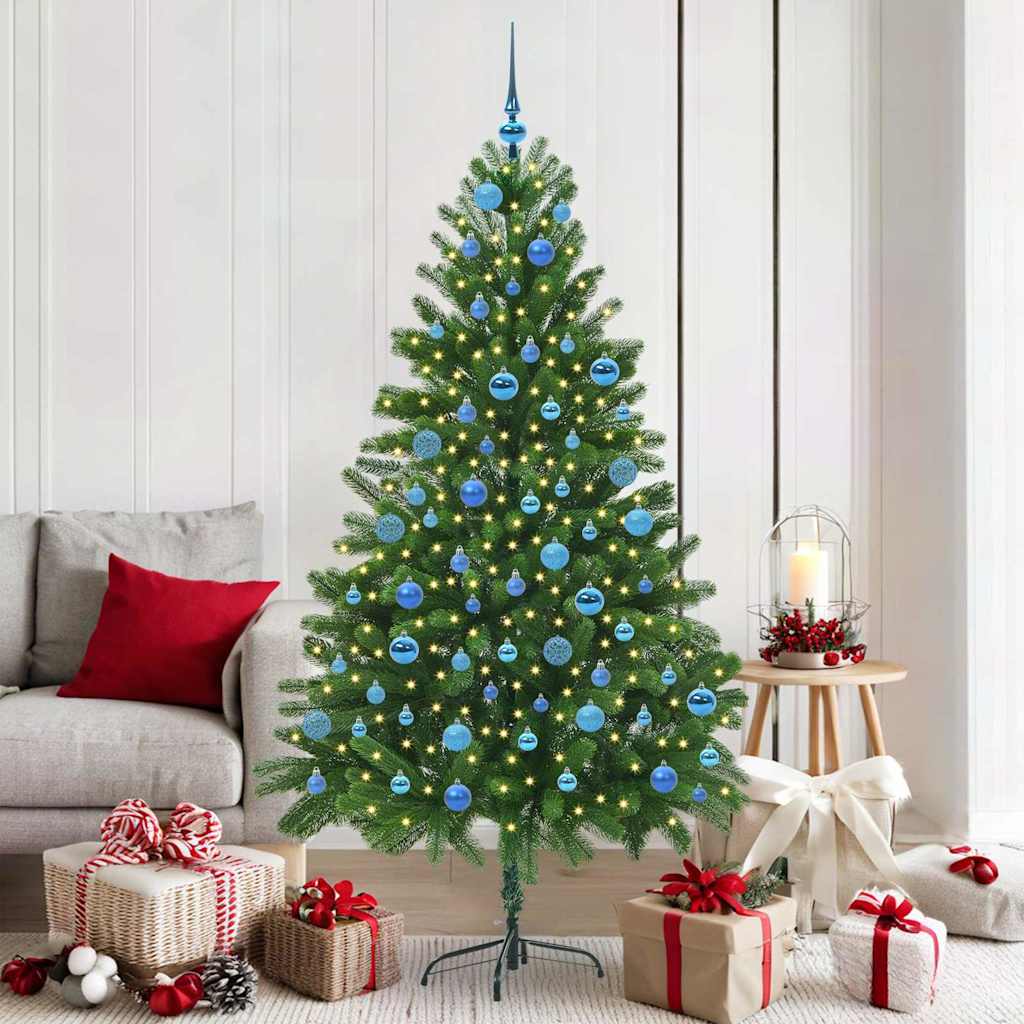 Albero di Natale con 300 LED con supporto Verde 180 cm PE